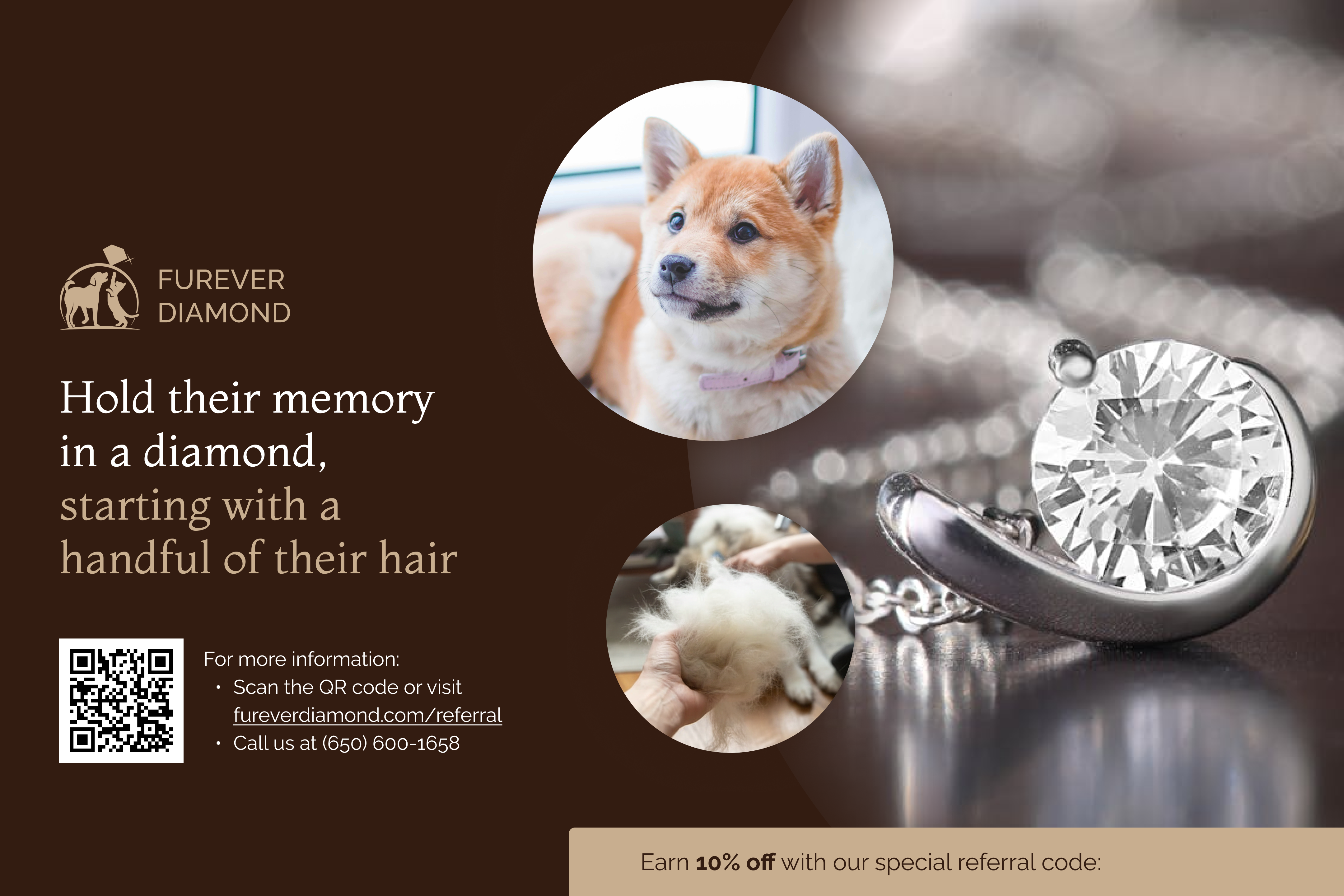 Furever Diamond 4x6 postcard front
